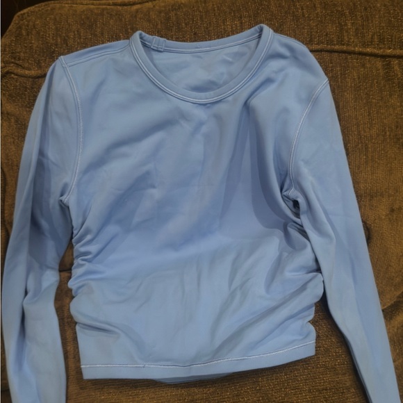 lululemon athletica Light Blue Long Sleeve Crewneck Top - Picture 2 of 6